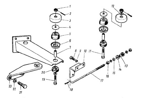 Подвеска двигателя 2170 схема